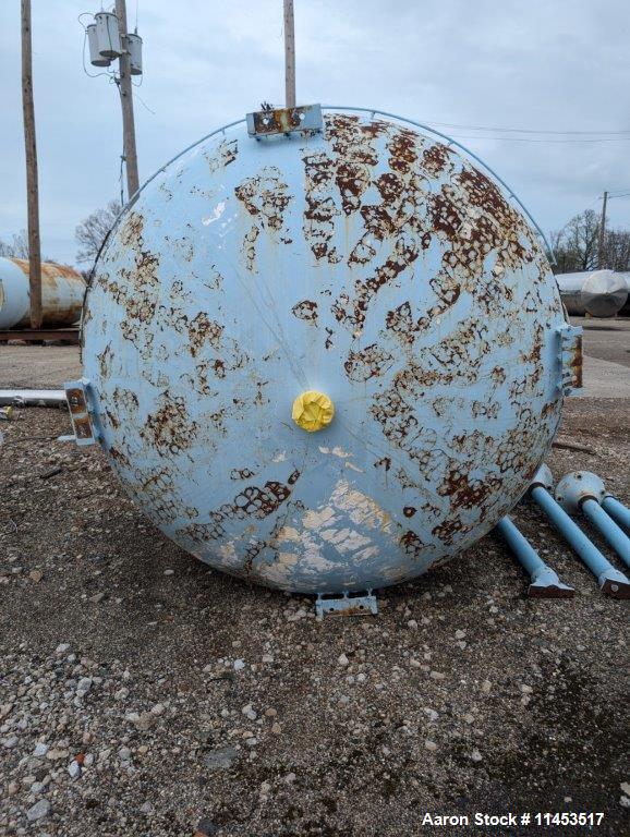 Used 2,000 Gallon Pfaudler Glass Lined Vertical Chemstore Receiver Tank
