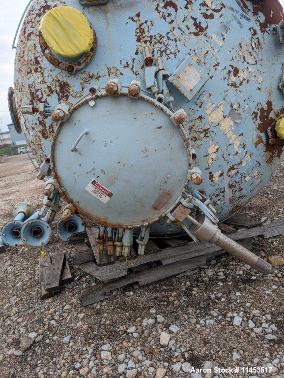 Used 2,000 Gallon Pfaudler Glass Lined Vertical Chemstore Receiver Tank