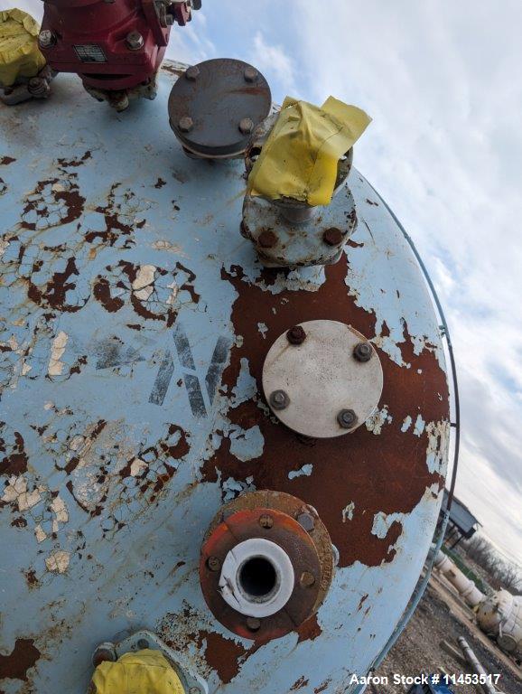 Used 2,000 Gallon Pfaudler Glass Lined Vertical Chemstore Receiver Tank