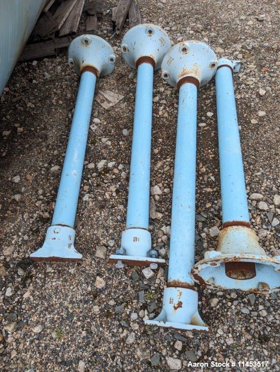Used 2,000 Gallon Pfaudler Glass Lined Vertical Chemstore Receiver Tank