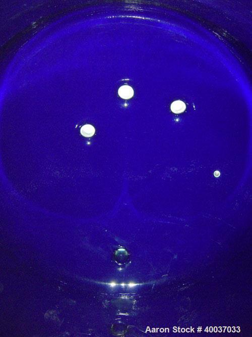Used DeDietrich Glass Lined Reciever Tank, 1000 gallon, 3008 blue glass, horizontal. Approximately 60" diameter x 72" straight side, dished ends. Internal rated 40/fv at 400 deg F. Openings: top 4", ...