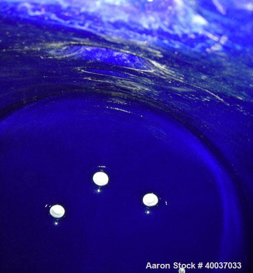 Used DeDietrich Glass Lined Reciever Tank, 1000 gallon, 3008 blue glass, horizontal. Approximately 60" diameter x 72" straight side, dished ends. Internal rated 40/fv at 400 deg F. Openings: top 4", ...