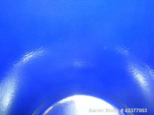 Used DeDietrich Glass Lined Pressure Receiver, 50 gallon, 3008 blue glass internal, NI200 nickel outside, vertical. 22-1/2" Diameter x 28" straight side. Clamp on dished top, dish bottom. Internal ra...