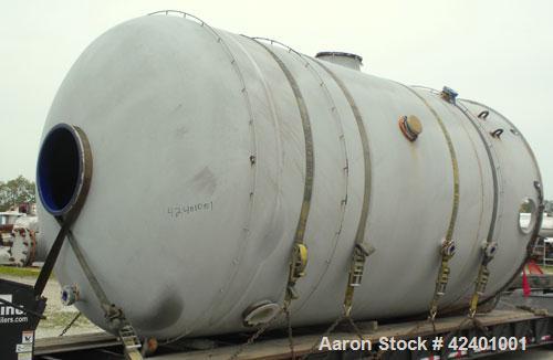 Used Pfaudler Glass Lined Chemstor Pressure Tank, 10,200 gallon, model CV-126-10200, 9119 blue glass, vertical. 126" Diameter x 168" straight side, dish top and bottom. Internal rated 75/FV at -20 to...