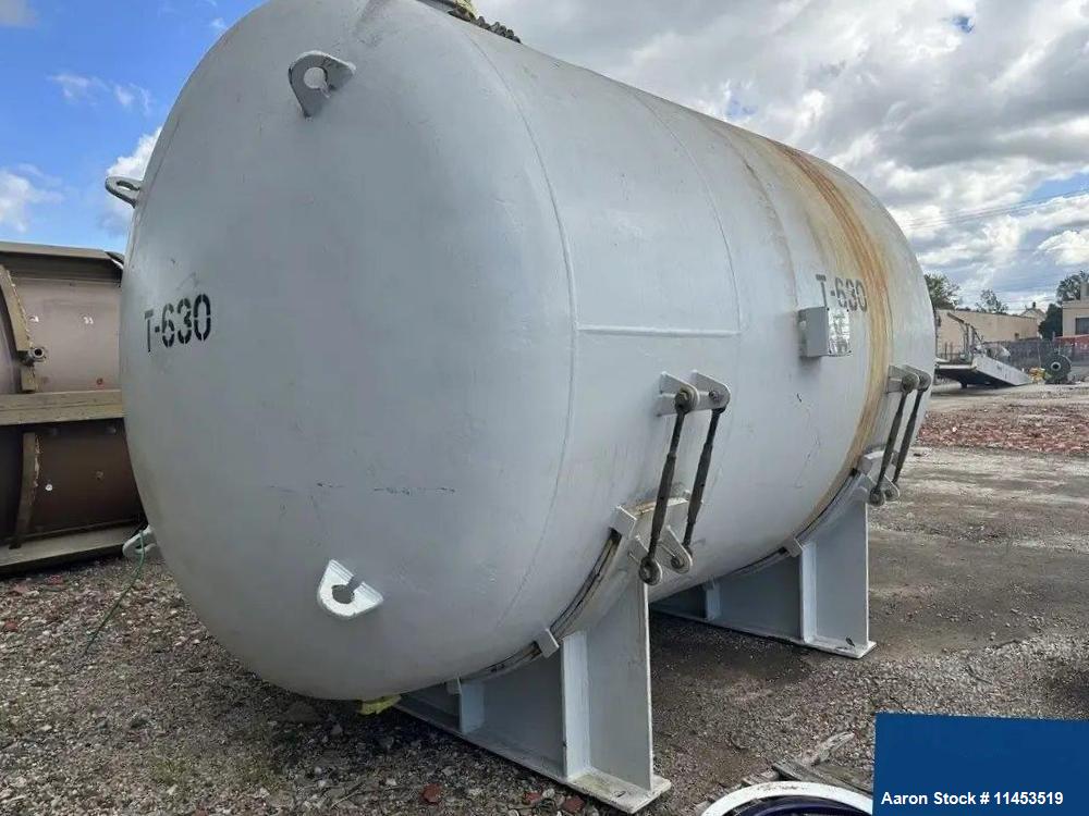 6,000 Gallon GMM Pfaudler Glass Lined Horizontal Chemstore Receiver Tank