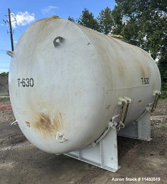 6,000 Gallon GMM Pfaudler Glass Lined Horizontal Chemstore Receiver Tank