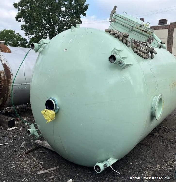 Used 3,000 Gallon Pfaudler Glass Lined Vertical Chemstore Receiver Tank