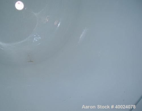 Used Pfaudler Glass Lined Reciever, 200 gallon, 9125 white glass. Internal rated 100 psi and full vacuum at 450 deg F. Clamp top, dish bottom. Serial #R293-0753, National Board #47238, built 1993.