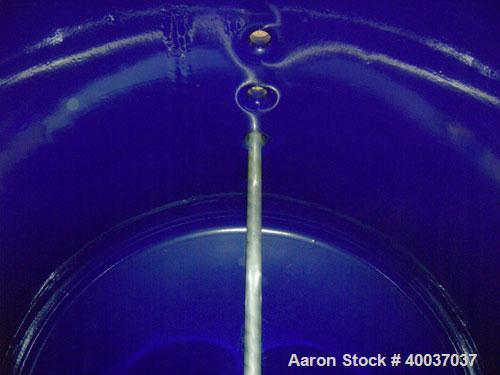 Used: Pfaudler glass lined tank, 2000 gallon, 9114 blue glass, horizontal. Approximately 84" diameter x 6' straight side, di...