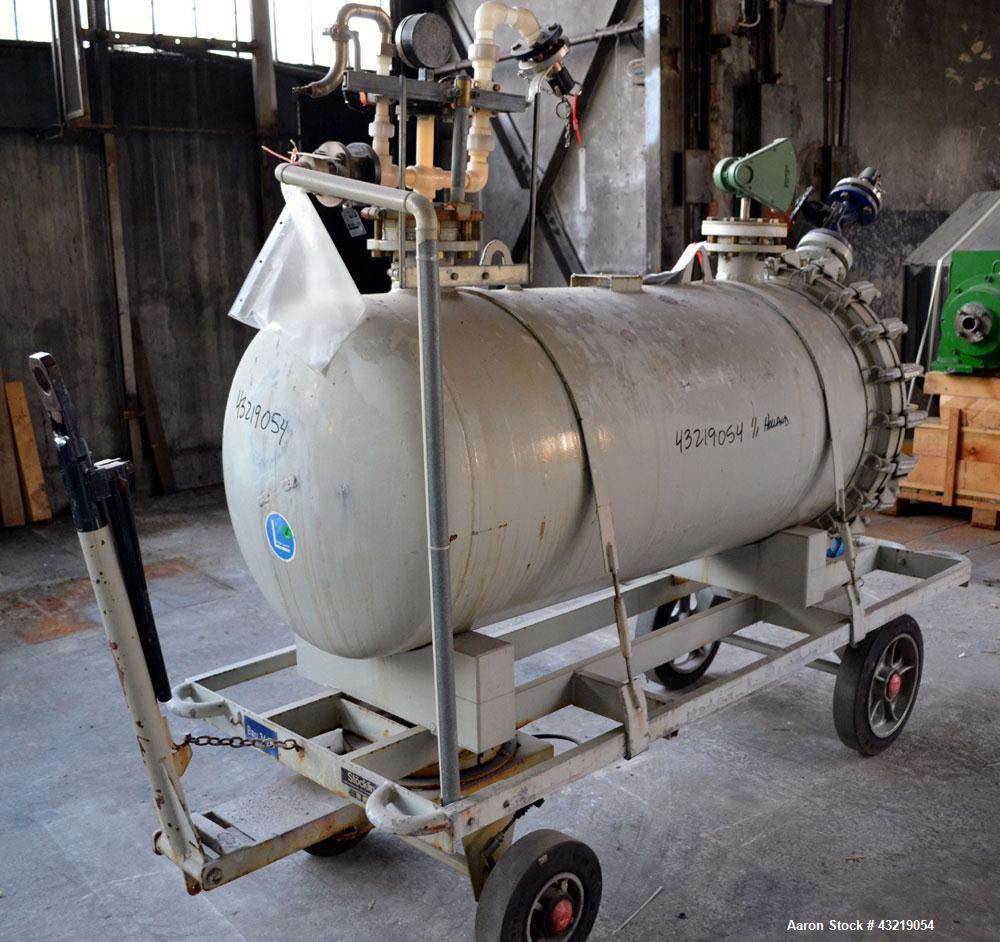 Used- 630 Liter Von Roll Glass Lined Pressure Tank