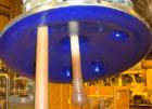 Used DeDietrich Glass Lined Pressure Receiver, 50 gallon, 3008 blue glass internal, NI200 nickel outside, vertical. 22-1/2