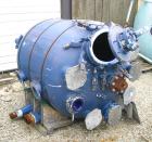 Used Pfaudler Glass Lined Receiver Tank, 350 Gallon, Model CVC48-350-50, 9115 Blue Glass, Vertical. 48