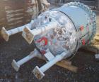 Used Pfaudler Glass Lined Reciever, 200 gallon, 9125 white glass. Internal rated 100 psi and full vacuum at 450 deg F. Clamp top, dish bottom. Serial #R293-0753, National Board #47238, built 1993.