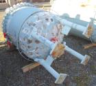 Used Pfaudler Glass Lined Reciever, 200 gallon, 9125 white glass. Internal rated 100 psi and full vacuum at 450 deg F. Clamp top, dish bottom. Serial #R293-0753, National Board #47238, built 1993.