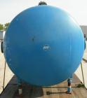 Used: Pfaudler glass lined tank, 2000 gallon, 9114 blue glass, horizontal. Approximately 84