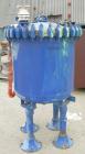 Used Pfaudler glass lined receiver tank, 100 gallon, type 9115 glass, vertical. Approximate 32