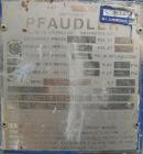 Used Pfaudler glass lined receiver tank, 100 gallon, type 9115 glass, vertical. Approximate 32