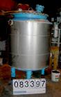 USED: Pfaudler glass lined jacketed receiver tank, 200 gallon, 5015 glass, vertical. 35