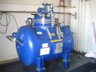 Used Tycon Glass Lined Receiver, 105 gallon (400 Liter) Horizontal . Internal rated 100 psi/FV @ 450 F. Jacket Rated 100 psi/FV @ 450 F. Glass type 808 Blue. S# 9056, NB# 18, Built in 2001, Weight 20...