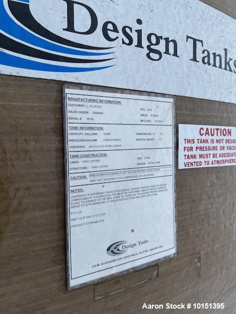 Used 10,000 Gallon 12' x 12' FRP Tank