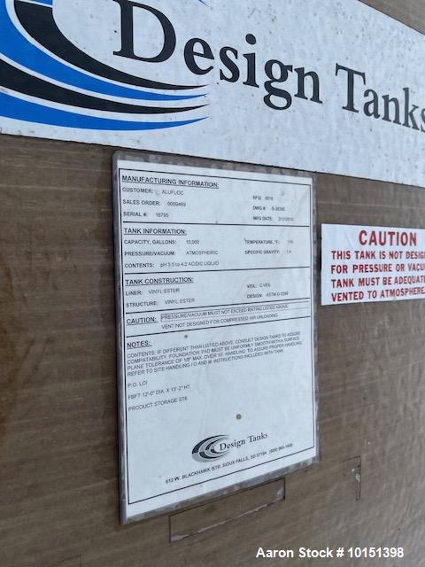 Used 10,000 Gallon 12' x 12' FRP Tank