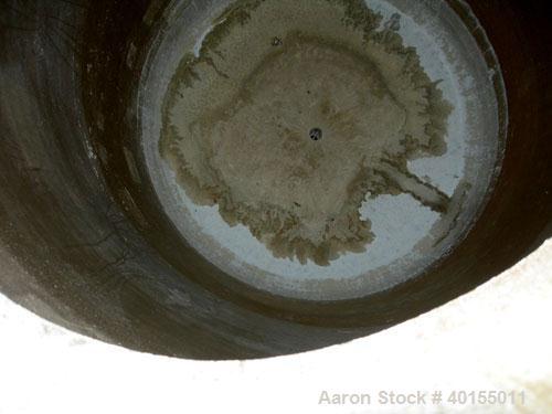 Used:  Raven tank, 1800 gallon, fiberglass, vertical. Approximate 72" diameter x 99" straight side. Dished top and bottom. Top manway with cover, approximate 3" center bottom outlet. Mounted on 4 sta...