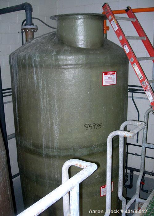 Used:  Empire Products tank, 2000 gallon, fiberglass (Derakane 411-350), vertical. Approximate 72" diameter x 9'6" straight ...