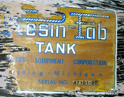 Used:  Resin Fab tank, 10,000 gallon, fiberglass, vertical. Approximate 144" diameter x 144" straight side. Flat top and bottom. Top manway with cover, 3" end bottom outlet.