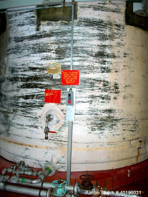 Used:  Resin Fab tank, 10,000 gallon, fiberglass, vertical. Approximate 144" diameter x 144" straight side. Flat top and bottom. Side entering Lightnin agitator, model 108RSES10, ratio 6.23:1, output...