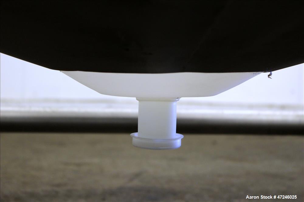 Used Plastic Tank, Approximate 150 Gallon, Vertical.