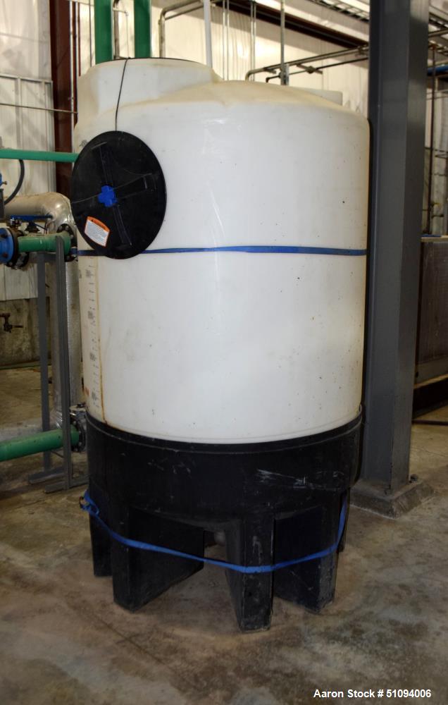 Used Norwesco Polypropylene Tank, Approximate 500 Gallons