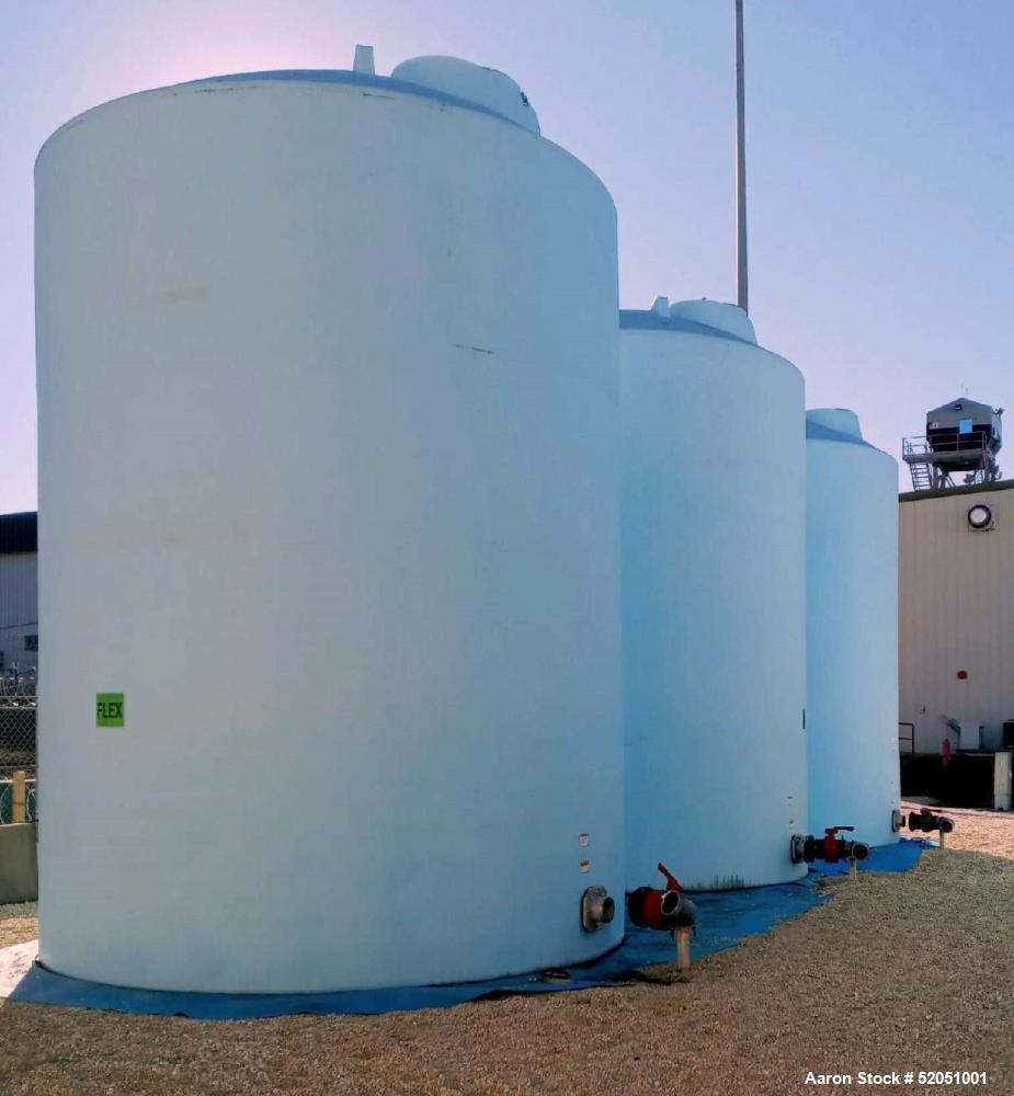 Used- 20,000 Gallon HD Polyethylene Vertical Water Storage Tank