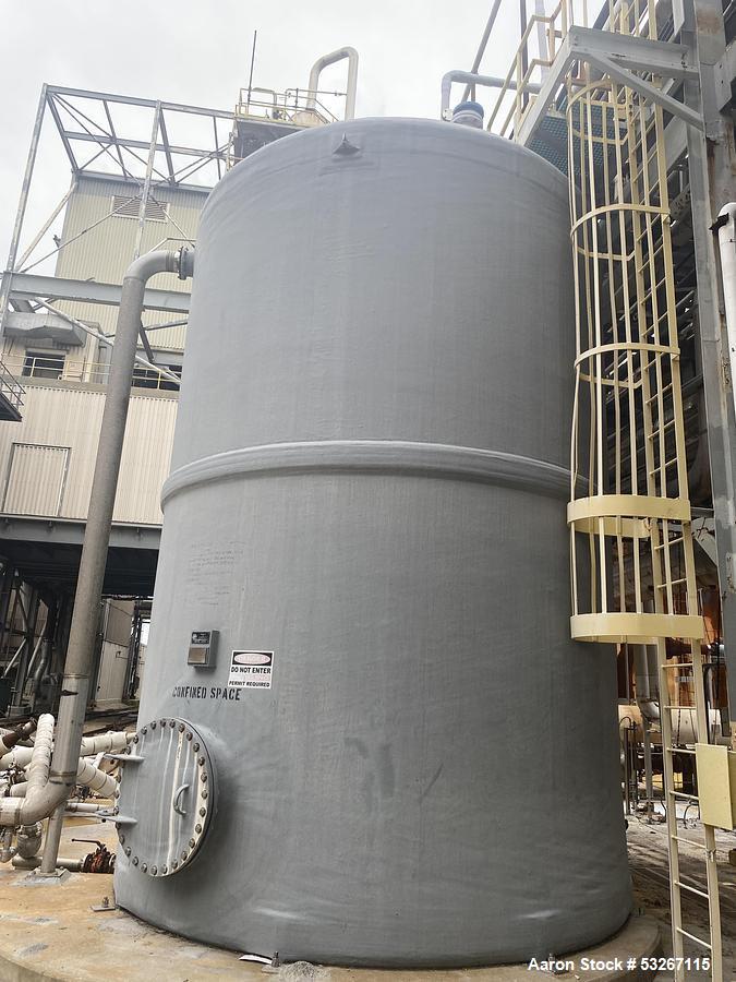 Used 36,400 Gallon Fiberglass Storage Tank – Fabricated Plastics, Derakane 510A, Built 2009