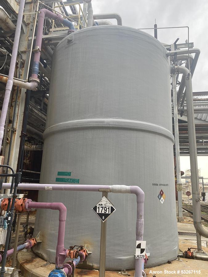 Used 36,400 Gallon Fiberglass Storage Tank – Fabricated Plastics, Derakane 510A, Built 2009
