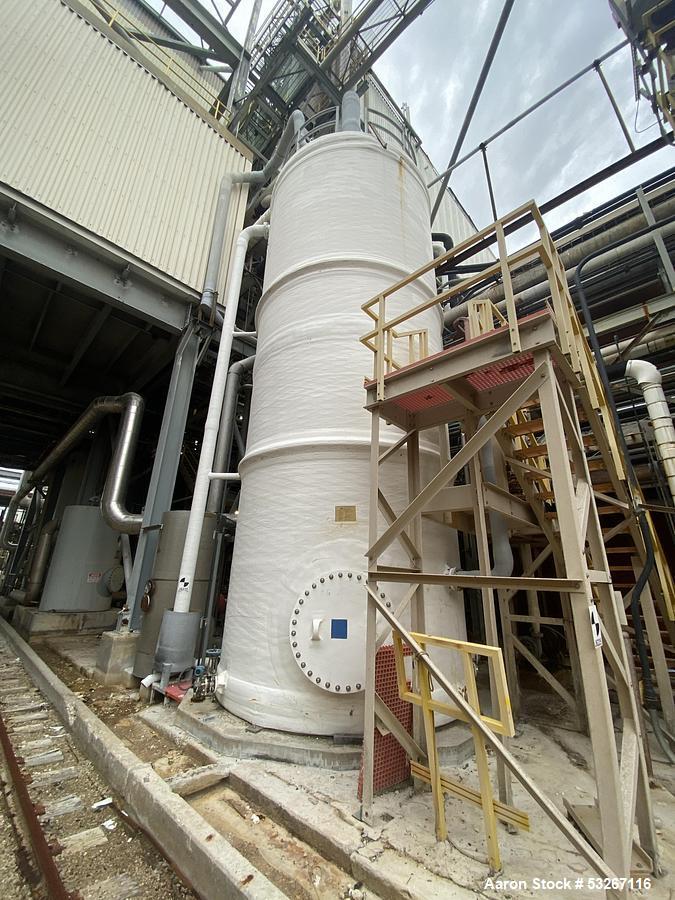 Used 27,000 Gallon Vertical Fiberglass Storage Tank – All Plastics & Fiberglass, Derakane 411, Built 2022