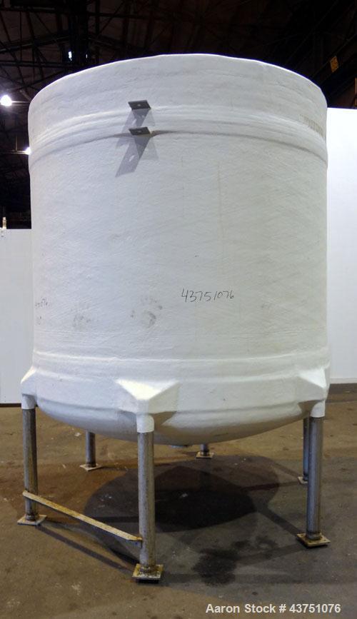 Used Air Plastics Fiberglass Storage Tank, 2050 Gallons, Vertical. Approximate 84" diameter x 80" straight side, dished top and bottom. Fabricated in accordance with ASTM D-3299, filament wound vesse...