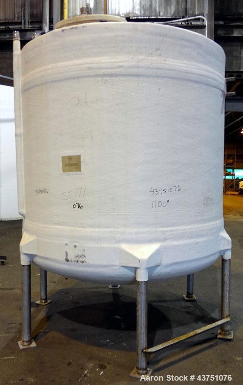 Used Air Plastics Fiberglass Storage Tank, 2050 Gallons, Vertical. Approximate 84" diameter x 80" straight side, dished top and bottom. Fabricated in accordance with ASTM D-3299, filament wound vesse...