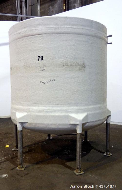 Used Air Plastics Fiberglass Storage Tank, 2050 Gallons, Vertical. Approximate 84" diameter x 80" straight side, dished top and bottom. Fabricated in accordance with ASTM D-3299, filament wound vesse...