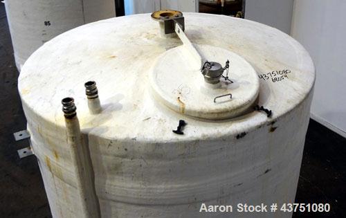 Used Air Plastics Fiberglass Storage Tank, 2050 Gallons, Vertical. Approximate 84" diameter x 80" straight side, dished top and bottom. Fabricated in accordance with ASTM D-3299, filament wound vesse...