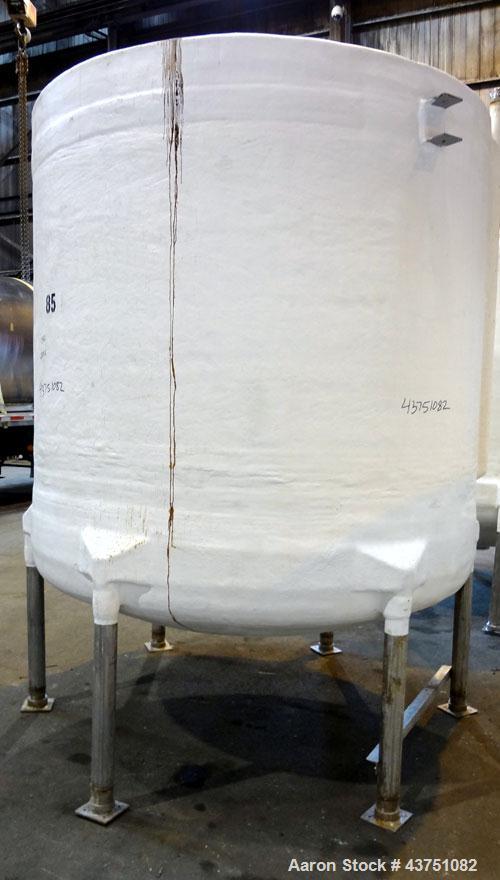 Used Air Plastics Fiberglass Storage Tank, 2050 Gallons, Vertical. Approximately 84" diameter x 80" straight side, dished top and bottom. Fabricated in accordance with ASTM D-3299, filament wound ves...