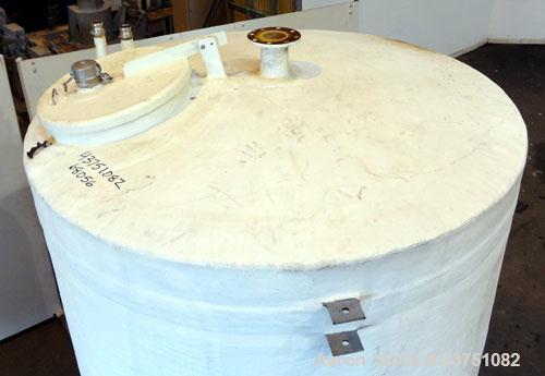 Used Air Plastics Fiberglass Storage Tank, 2050 Gallons, Vertical. Approximately 84" diameter x 80" straight side, dished top and bottom. Fabricated in accordance with ASTM D-3299, filament wound ves...