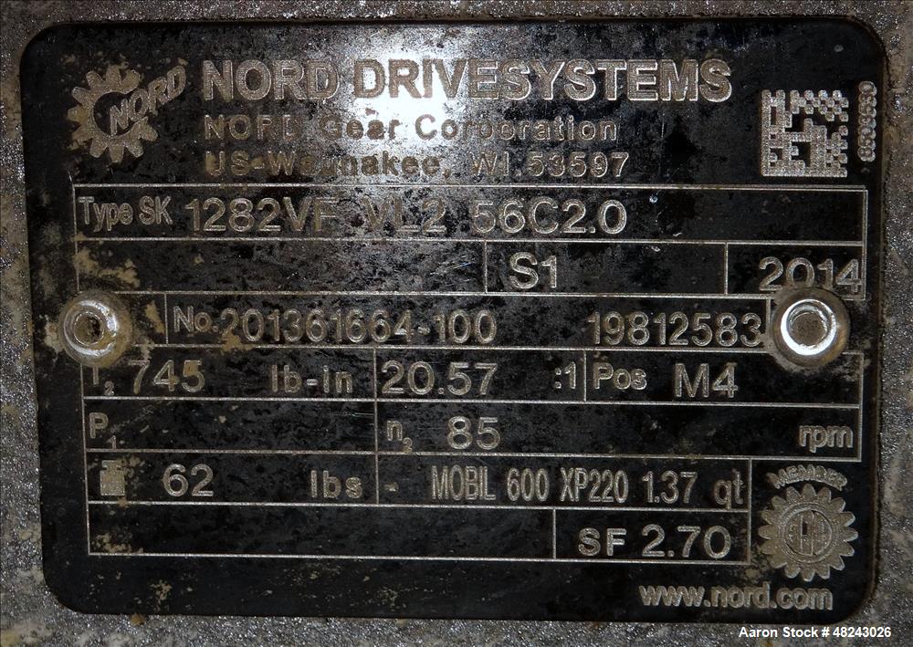 Used Augusta Fiberglass Tank, 1,930 Gallon, Vertical.