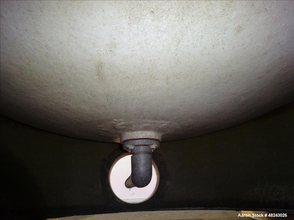 Used Augusta Fiberglass Tank, 1,930 Gallon, Vertical.