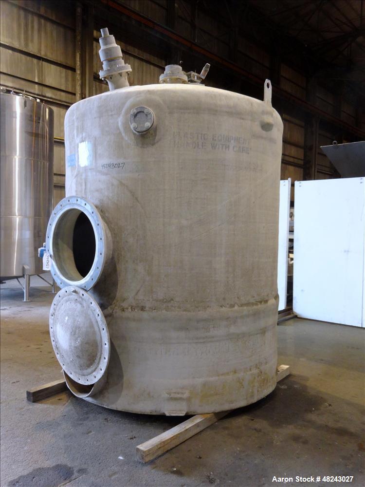 Used- Augusta Fiberglass Tank, 1,930 Gallon, Vertical.