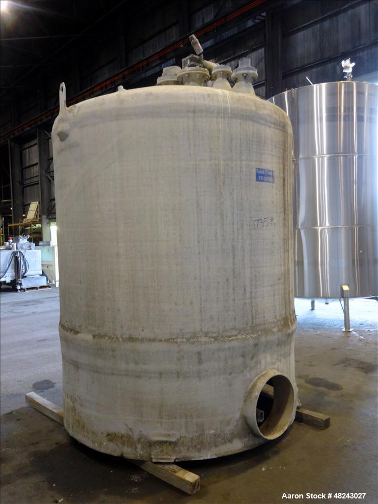 Used Augusta Fiberglass Tank, 1,930 Gallon, Vertical.