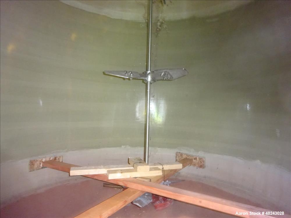 Used Augusta Fiberglass Tank, 1,930 Gallon, Vertical.