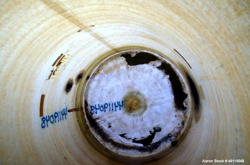 Used EFI Edwards Fiberglass Tank, 7380 Gallon, ASTM-D-3299-88 Filament Wound, Vertical. Approximate 108" Diameter x 186" straight side, flat top and bottom.  Openings top (3) 3", 3" vent, 18" man way...