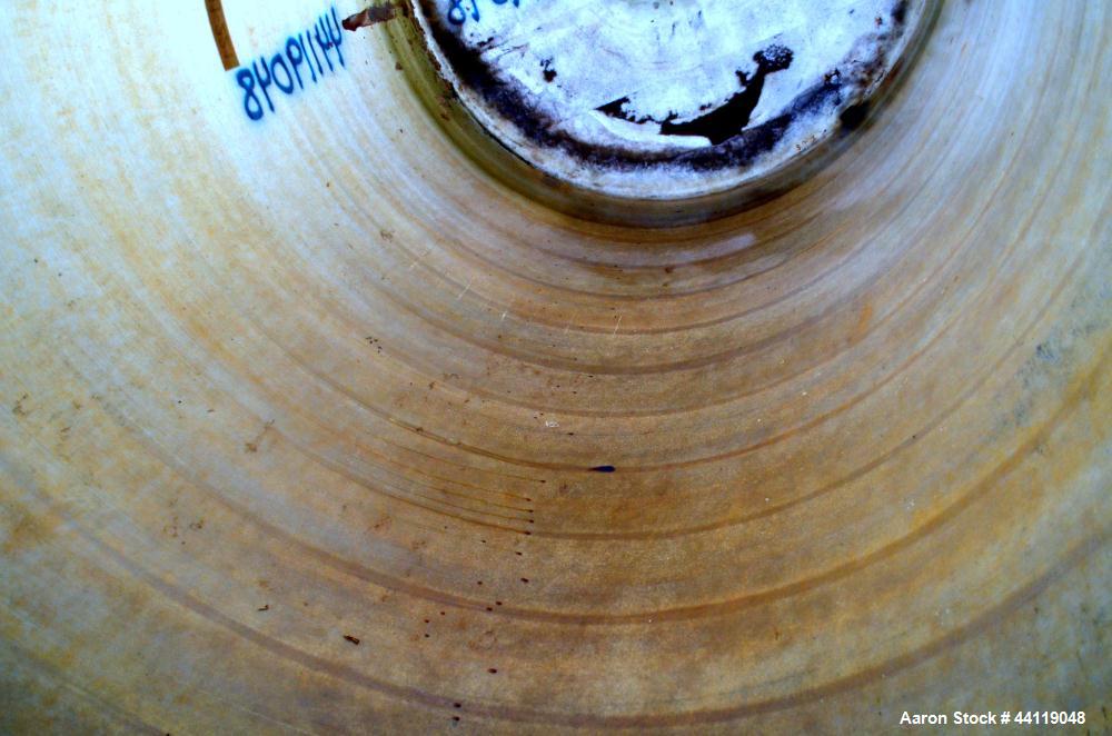 Used EFI Edwards Fiberglass Tank, 7380 Gallon, ASTM-D-3299-88 Filament Wound, Vertical. Approximate 108" Diameter x 186" straight side, flat top and bottom.  Openings top (3) 3", 3" vent, 18" man way...