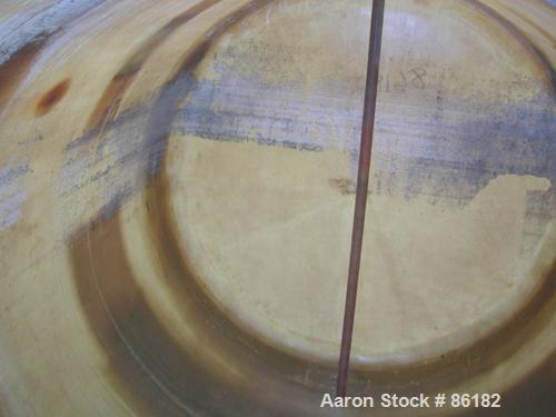 USED: Empire Products tank, 1200 gallon, fiberglass, horizontal. Approximate 58" diameter x 92" straight side. 1 dished end, 1 flat end. Top openings: (4) 3" flange, (1) 24" manway with bolt-on cover...