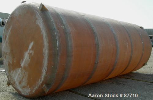 USED: Empire Products tank, 10,000 gallon, fiberglass, vertical. Approximate 9' diameter x 256" straight side. Dish top, flat bottom. Openings: top (2) 4", 24" manway with cover; side bottom 3", 4", ...